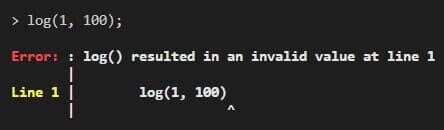 Invalid logarithm